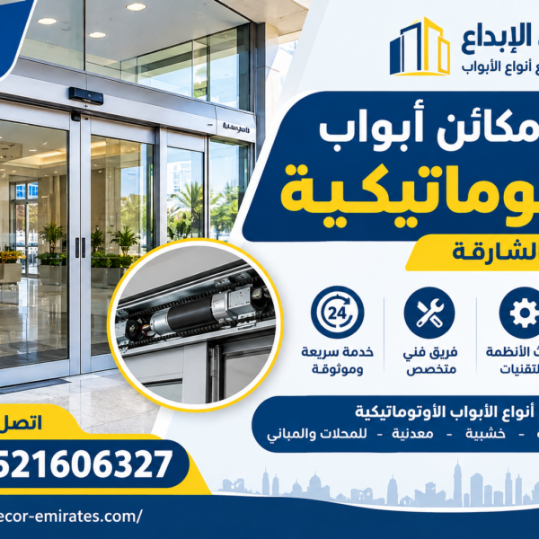 تركيب مكائن أبواب في الشارقة